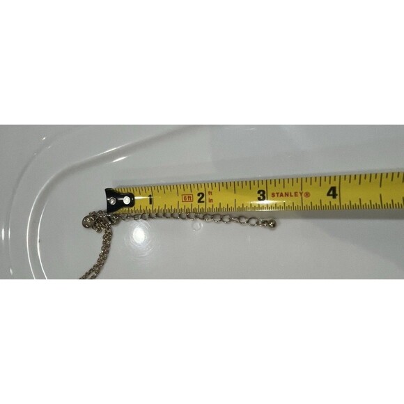 Designer Inspired Geometric Enamel Inlay Black Gold Tone Necklace Art To Wear - Picture 6 of 6